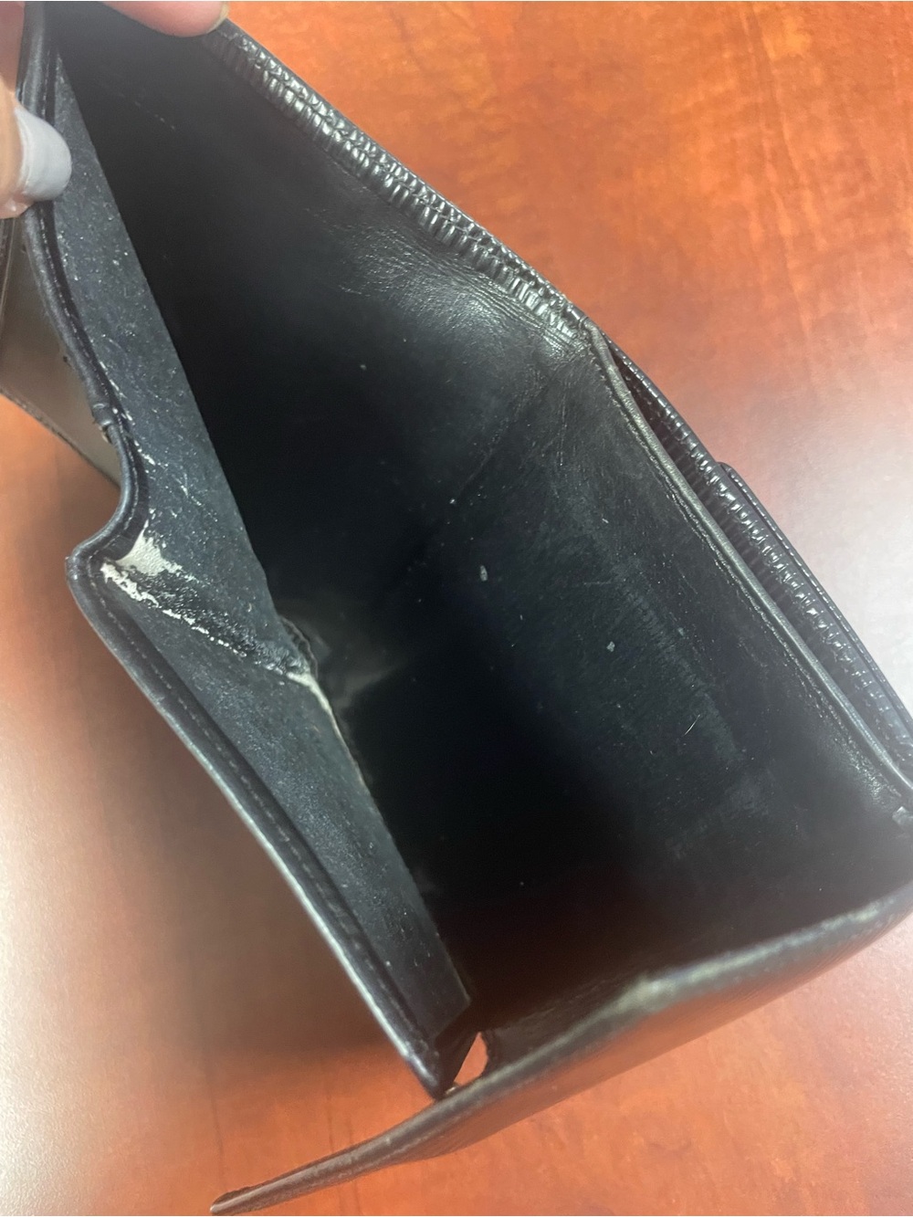 Louis Vuitton Black Epi Leather Folding Wallet - Picture 7 of 8